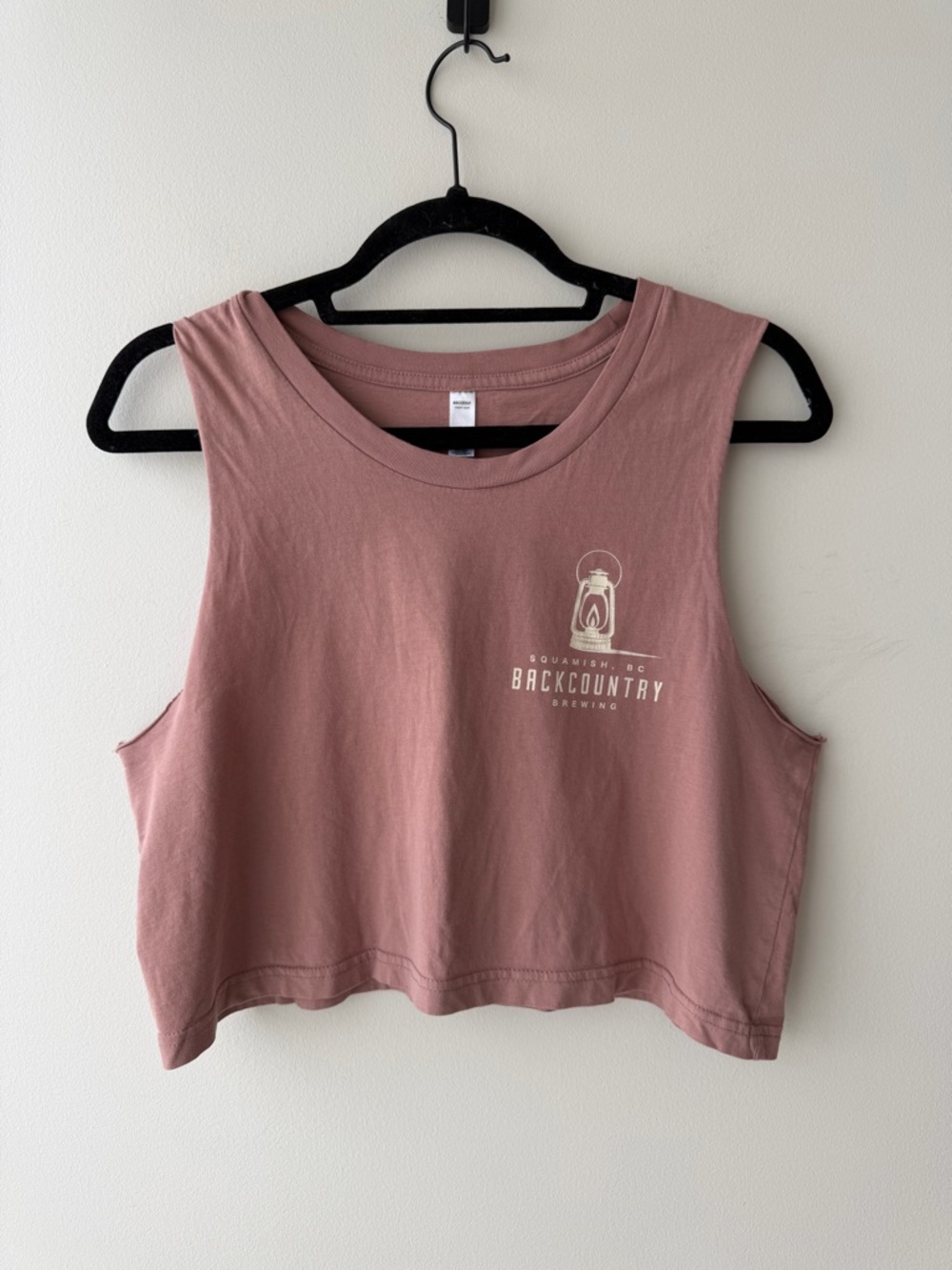 Backcountry Brewing Cropped Racerback Tank Top